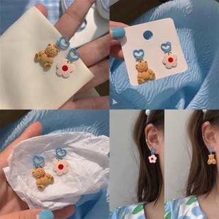 Bông tai hình gấu hoạt hình dễ thương xinh xắn