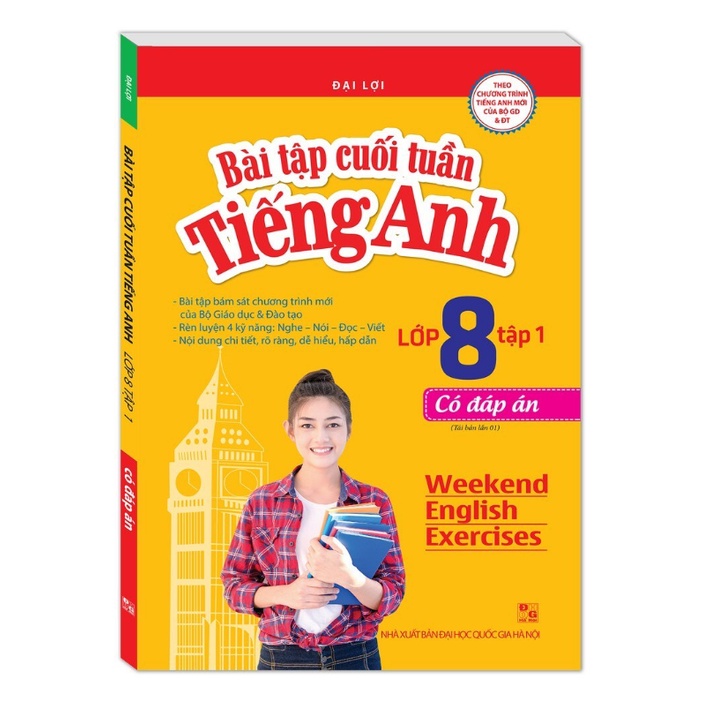Sách - Combo (2Tập) Bài Tập Cuối Tuần Tiếng Anh Lớp 8 (Có đáp án)