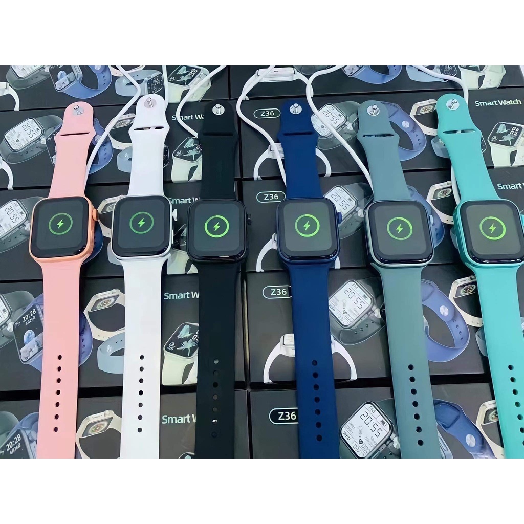 [Series 7] Watch 7 Đồng hồ thông minh Z36 Smartwatch Series 7 Sạc không dây, Nghe gọi bluetooth, Thay ảnh