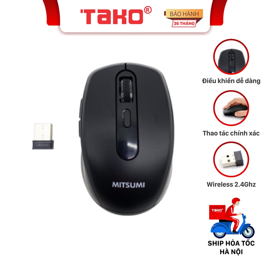 Chuột máy tính không dây mini Mitsumi W-5656 . Chính hãng, BH 36 tháng