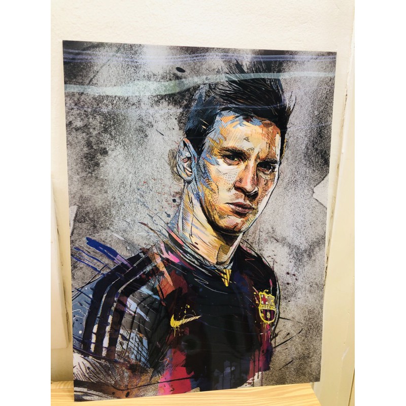 tranh biến hình ronaldo messi