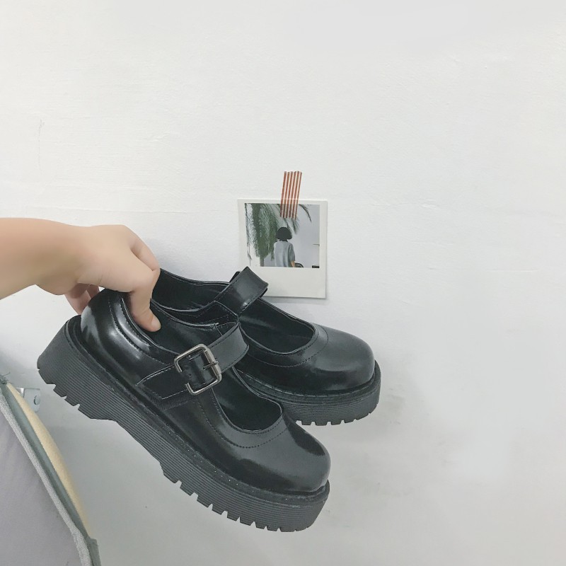 Giày búp bê Lolita nữ quai ngang đế xuồng học sinh Nhật Bản