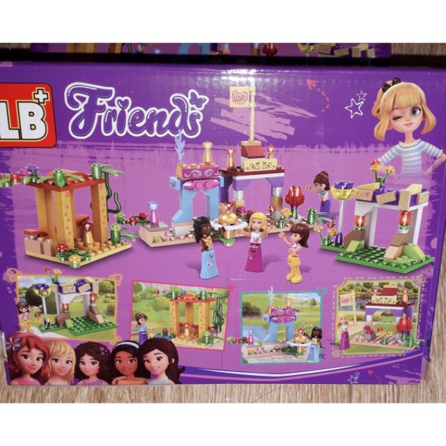 Lắp ráp 1 hộp Lego_Friend Ngôi nhà 5 cô gái LB546 có nhiều chi tiết bằng nhựa ABS rất đẹp