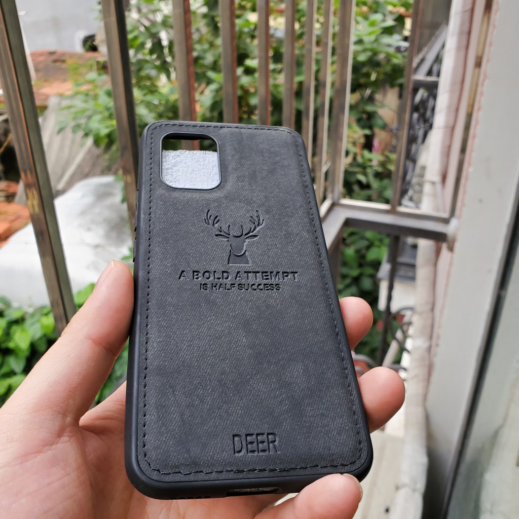 Ốp lưng Xiaomi Mi 10 Lite FREESHIP Từ 50k chống sốc vải đầu hươu nai cao cấp