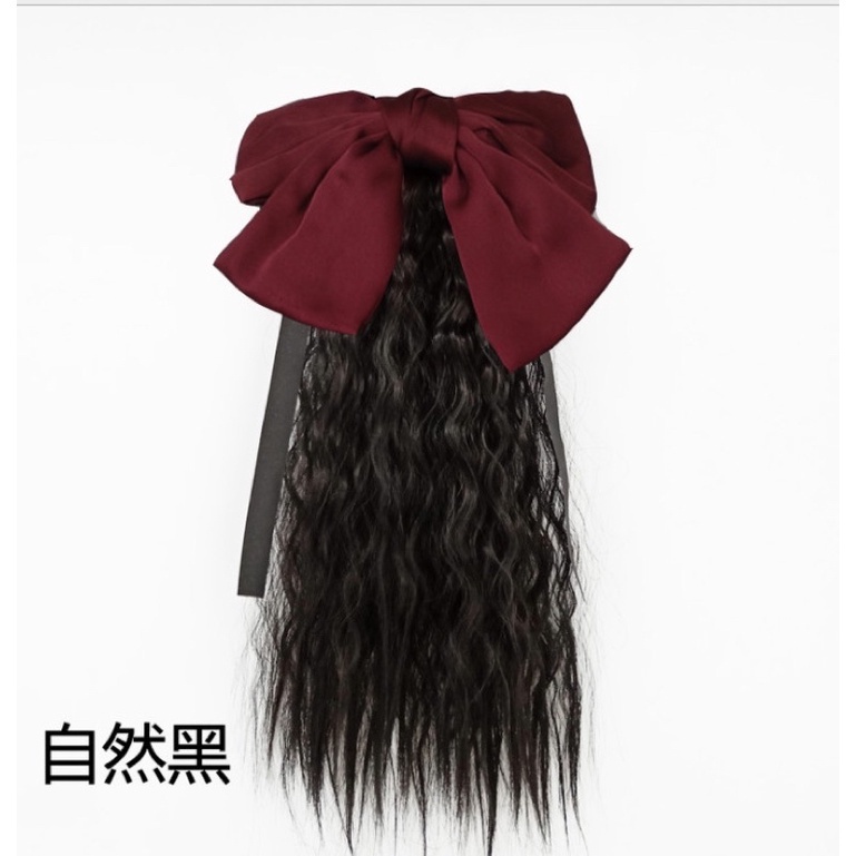 Tóc cột xoăn kèm nơ cho bé