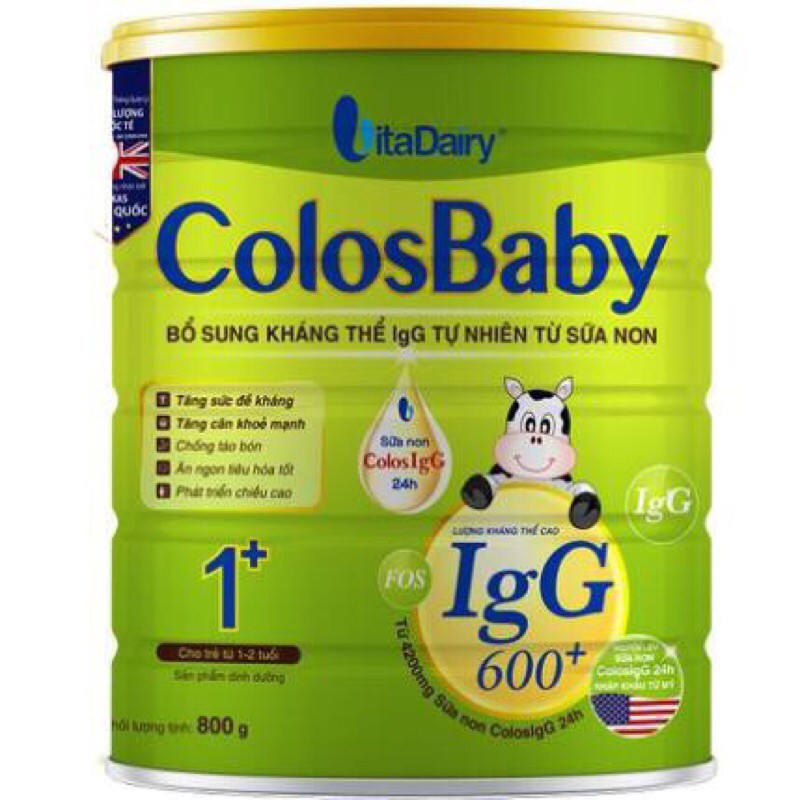 Sữa non ColosBaby 1+ 600IgG 800g