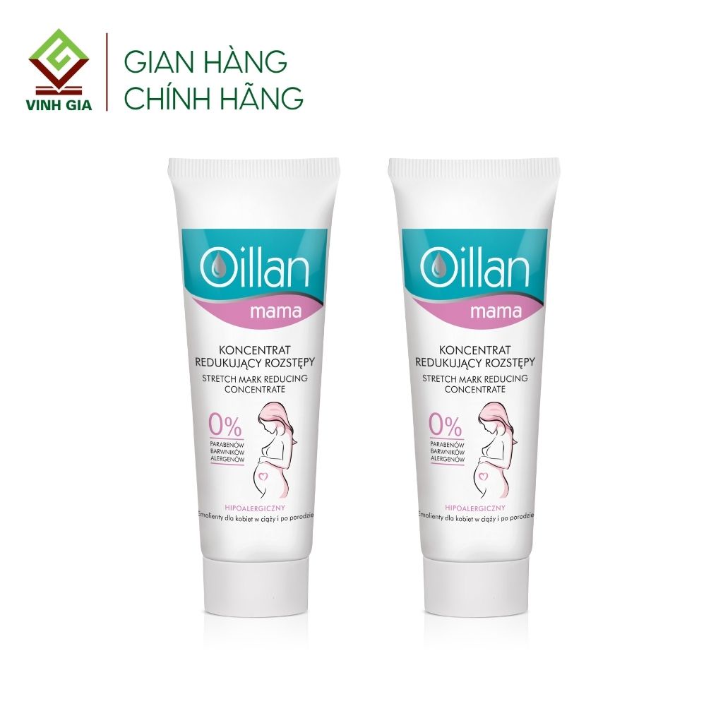 Tinh Chất Giảm Rạn Da OILLAN Mama Stretch Marks Reducing Concentrate An Toàn Cho Cả Phụ Nữ Mang Thai 40ml Date T10/2022