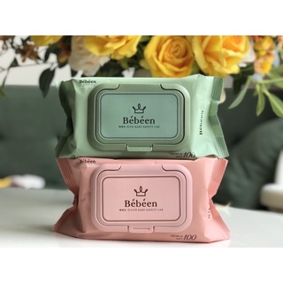 Khăn Ướt Bébéen Hàn Quốc Không Mùi 100Tờ