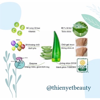 55ML-Gel Lô Hội (Nha Đam) Aloe 99% Soothing Gel Holika Holika
