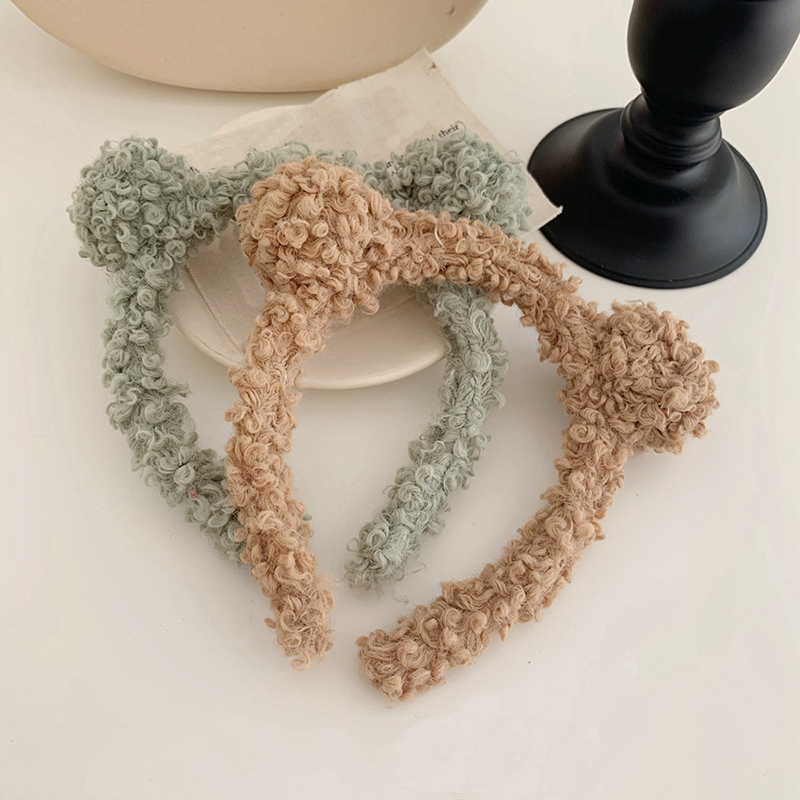 Cài Tóc Đính Quả Bông Thời Trang Hàn Quốc Cho Nữ  (Hairband Scrunchies)