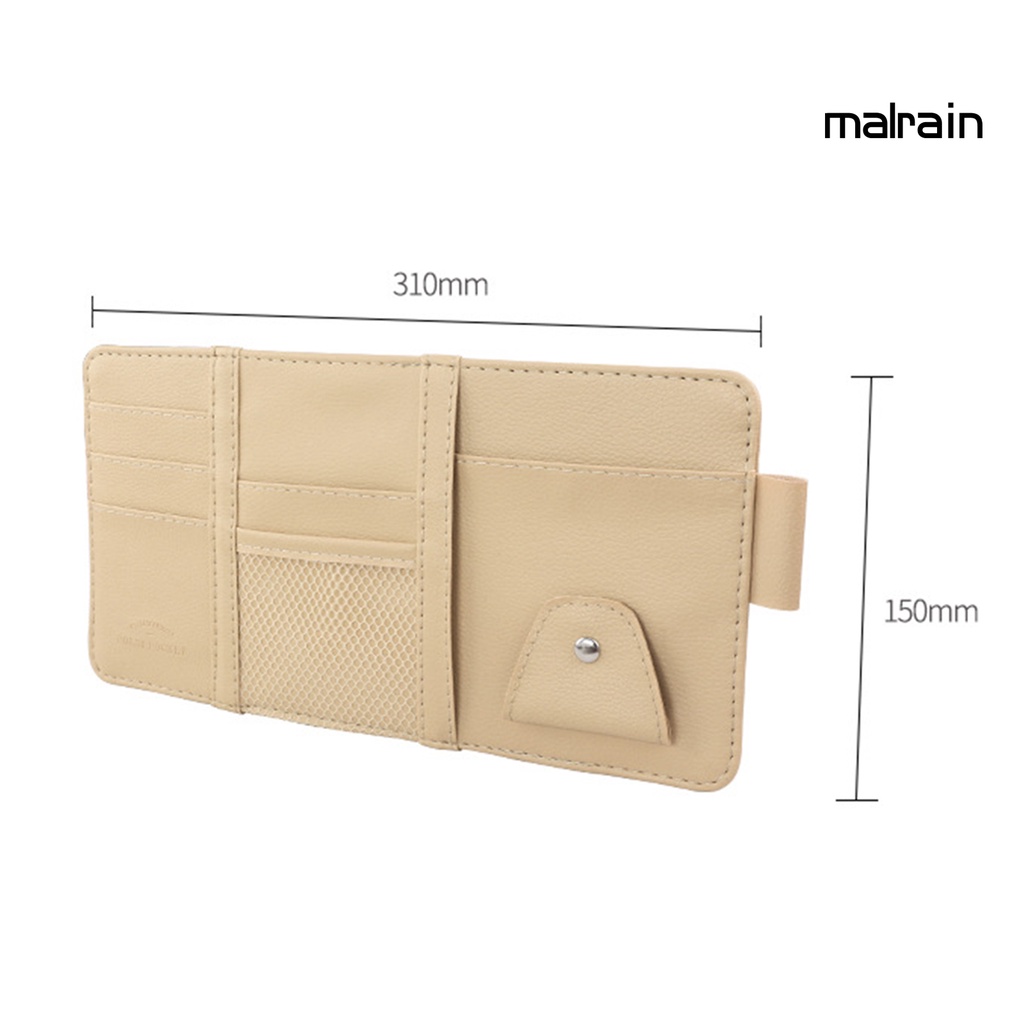 Ví Da Giả Đựng Thẻ Gắn Tấm Chắn Nắng Xe Hơi Đa Năng Tiết Kiệm Không Gian