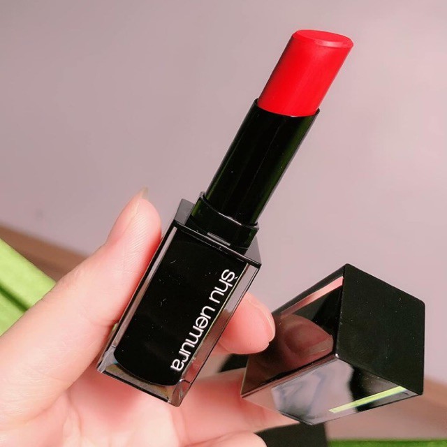 Son Shu Uemura Rouge Unlimited Matte 3g Vỏ Đen Chữ Trắng