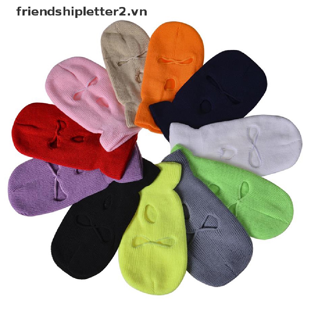 #Nóng Trong Kho# Mũ Trùm Đầu Che Phủ Mặt 3 Lỗ Giữ Ấm Mùa Đông