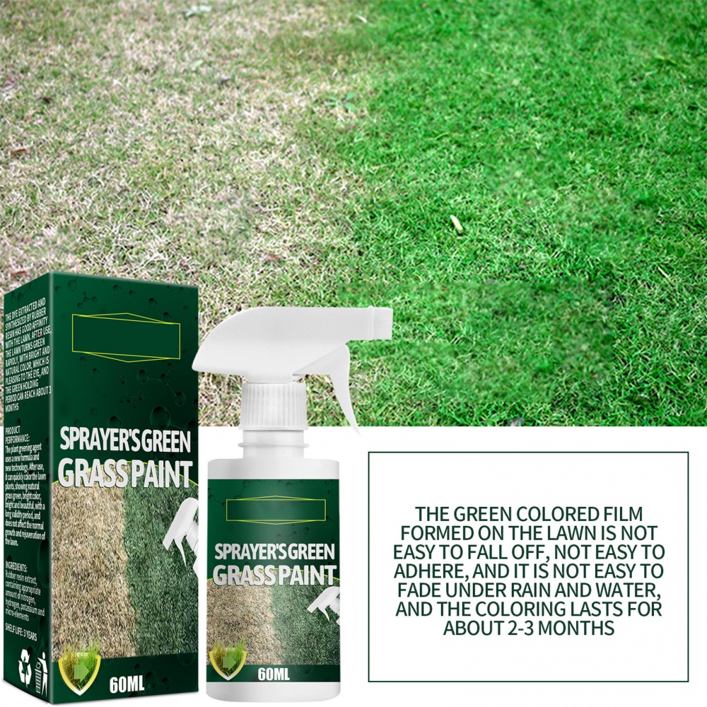 Xịt Sơn Cỏ Xanh 60ml Nhanh Chóng Cho Cỏ &amp; Turf, Cố Định Màu Sắc Hoàn Hảo, Có Sẵn-to-Use