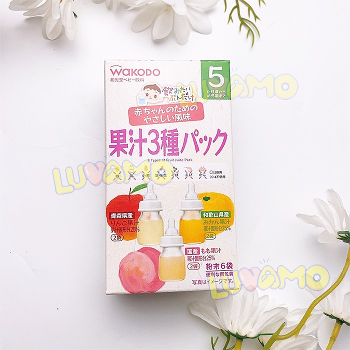 Trà wakodo Nhật Bản cho bé từ 5 tháng tuổi thanh nhiệt bổ dung dưỡng chất luvamo GV09