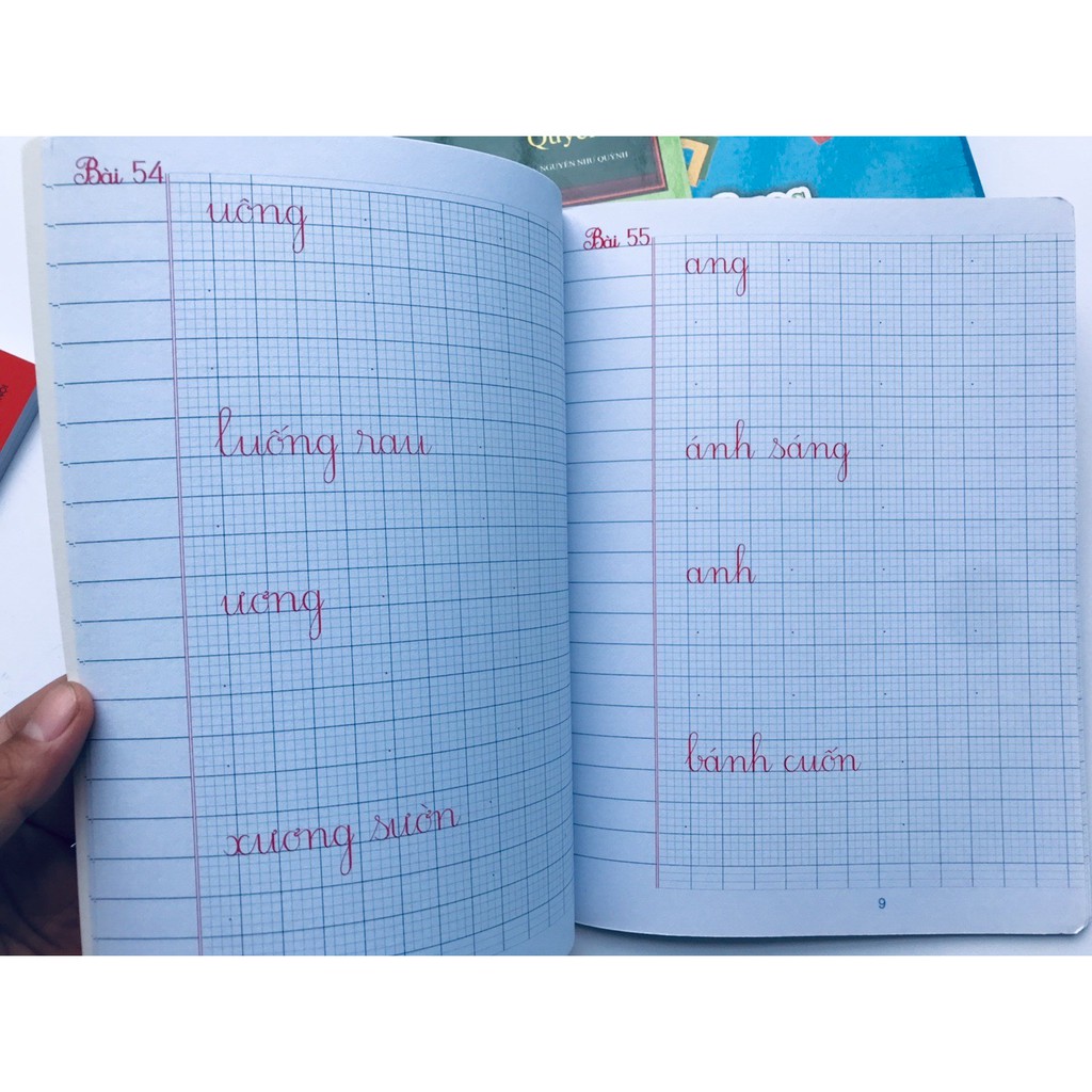 Combo 2 Vở ô ly có mẫu chữ+ các nét cho bé luyện viết, tập viết cho bé_ Bộ đồ chơi cho bé tập luyện
