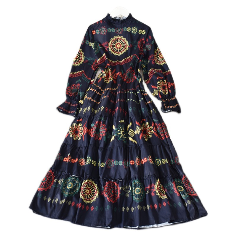 Đầm Maxi Dài Tay Xếp Li Chất Lượng Cao | BigBuy360 - bigbuy360.vn