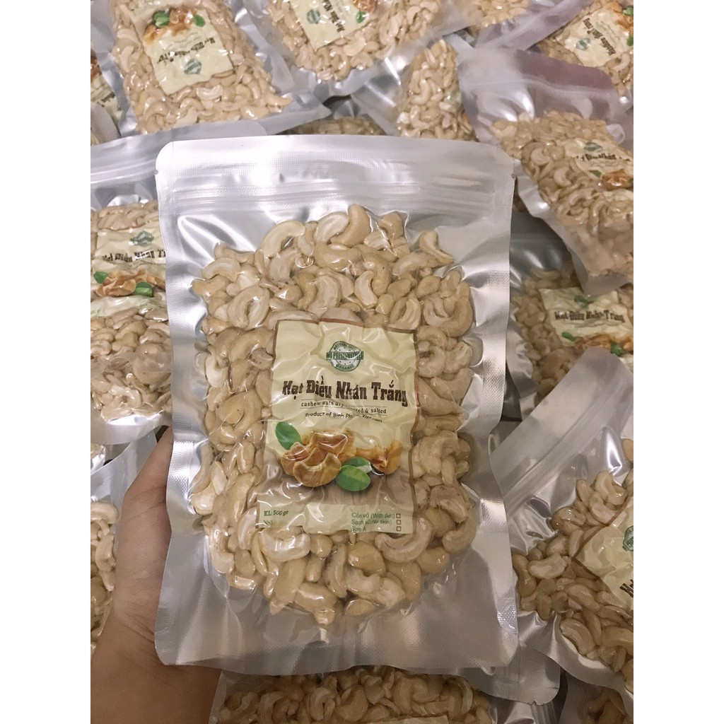 [Nông sản Việt] 500g Hạt điều tươi nhân trắng nấu sữa, làm bánh tuyệt vời - Quang2879