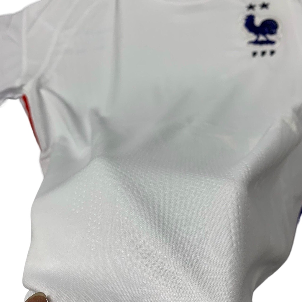 Bộ Quần Áo Bóng Đá Pháp Trắng Mới