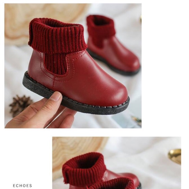 Boot cổ len