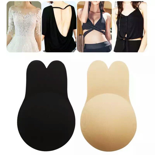 [BAO RẺ] [1 đôi] Miếng dán nâng ngực hình tai thỏ loại 1 dùng nhiều lần