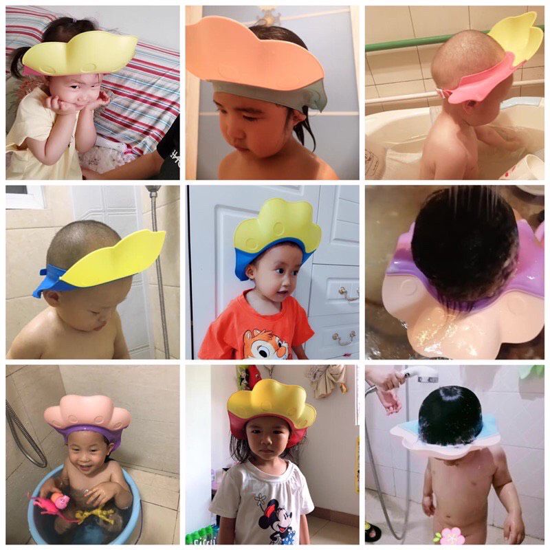 MŨ GỘI ĐẦU CHẮN NƯỚC CHO BÉ TỪ 6M+