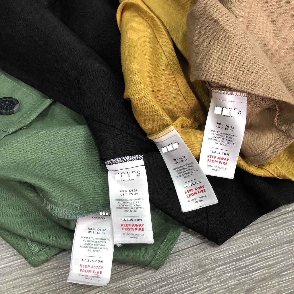 Áo HOBBS crop nút dây bảng 4M