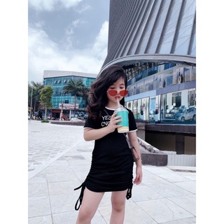 đầm  dây rut bé gái