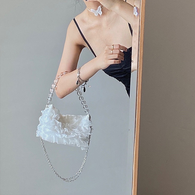 TÚI REN QUAI NGỌC 36033 PHONG CÁCH RETRO HÀNG CÓ SẴN ZIU.BAGS