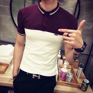 Áo thun nam phối 2 màu hot