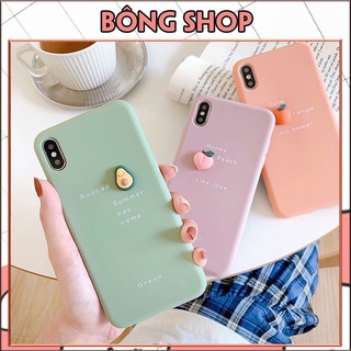 Ốp lưng iphone Trái Cây Tí Hon trơn dẻo 3D 6/6plus/6s/6splus/7/7plus/8/8plus/x/xr/xs/11/12/13/pro/max/plus/promax