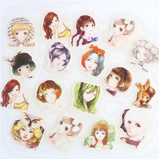 Set 45 Sticker/Nhãn Dán Cô Gái