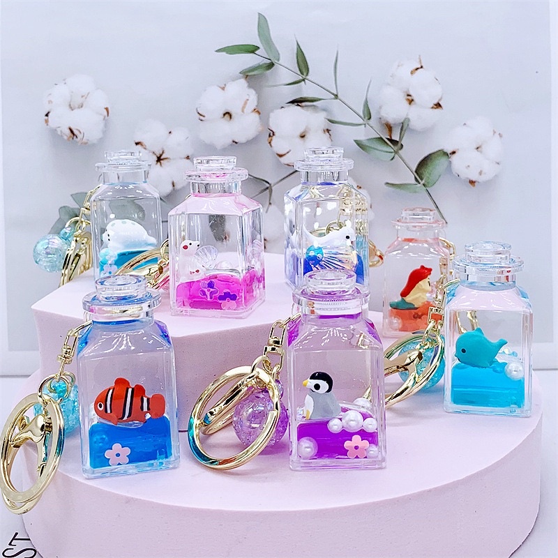Móc khoá hủ nước đại dương giá rẻ cute