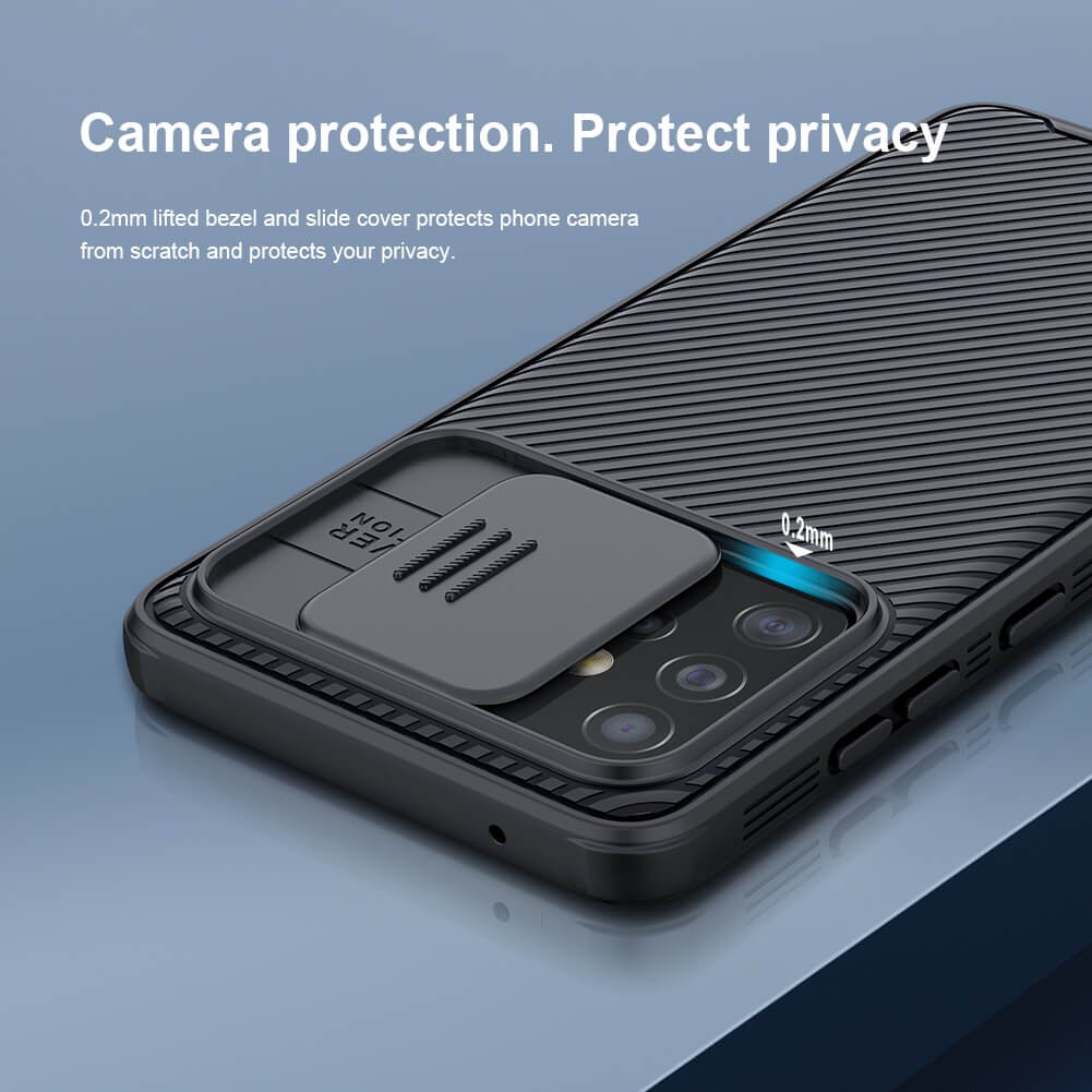Ốp Điện Thoại Nillkin Chính Hãng Có Nắp Trượt Bảo Vệ Camera Cho Samsung Galaxy A52 Mới