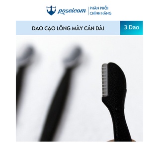Set 3 dạo cạo lông mày cán dài kai (màu đen)