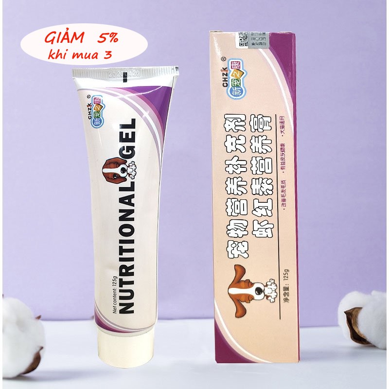 Gel dinh dưỡng cho chó poodle CHZK 120g bổ sung canxi, chất xơ, vitamin, khoáng chất đẹp lông hỗ trợ tiêu hoá