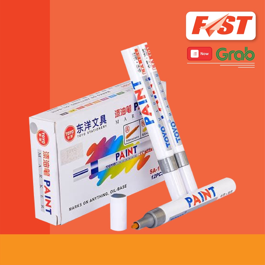 Bút Sơn Toyo Paint Marker SA101 (Bút Repaint) Bút Vẽ Giày, Lốp Xe,..