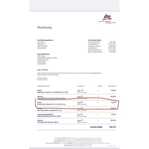 VIÊN UỐNG CANXI D3 K1 K2 ĐỨC