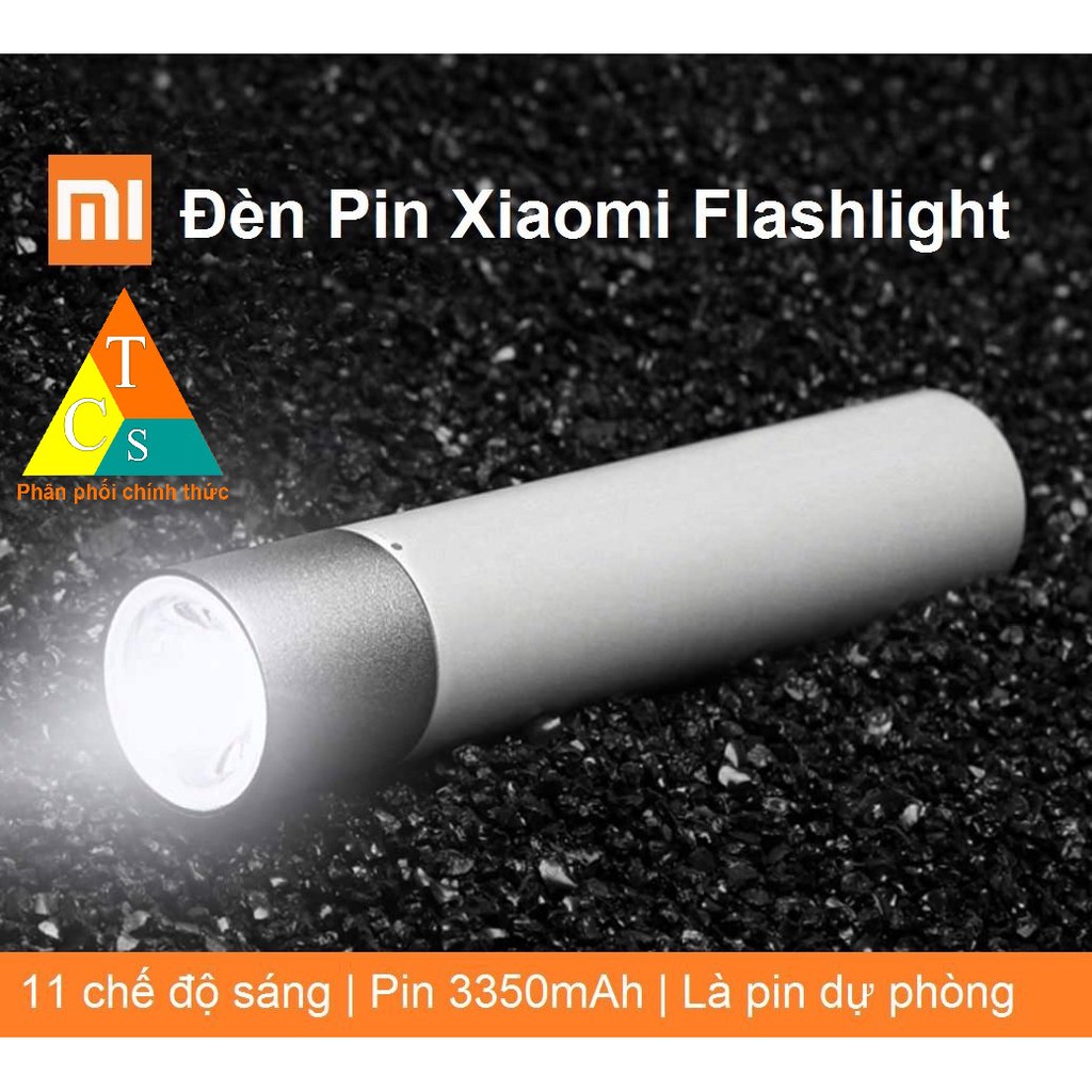 Đèn pin cầm tay Xiaomi Flashlight tích hợp sạc dự phòng 3350 mAh