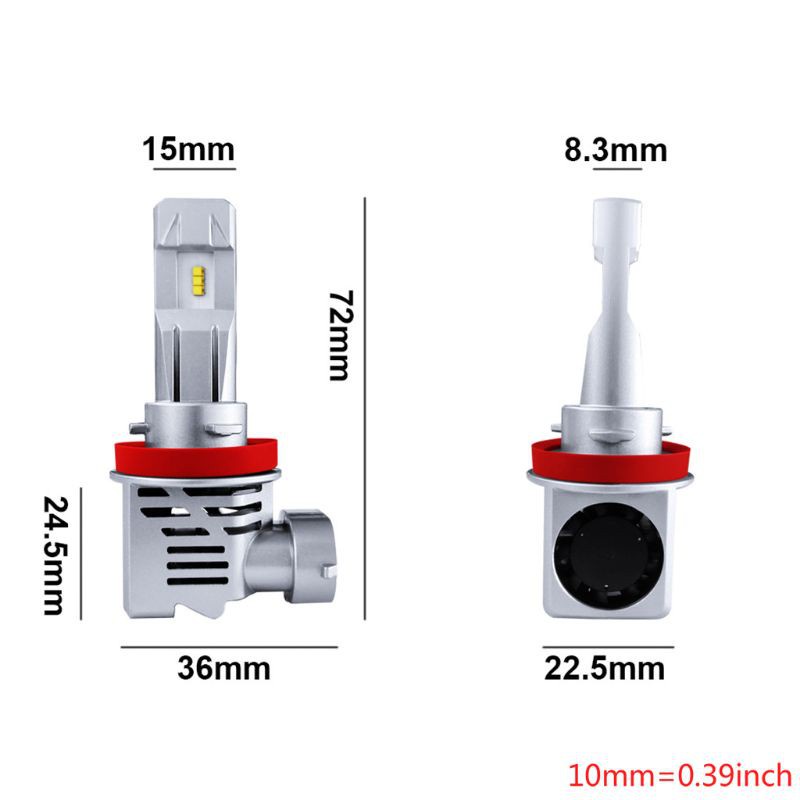 Đèn Pha Led H7 9005 Hb3 Led 9006 Hb4 H11 H8 H9 6500k Cho Xe Hơi