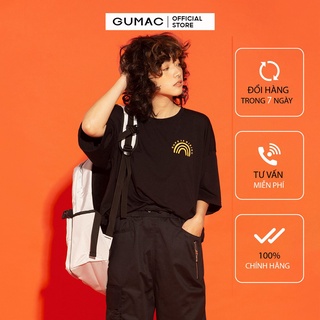 Áo thun nữ in cầu vòng GUMAC đủ màu đủ size, cá tính năng động ATA12114