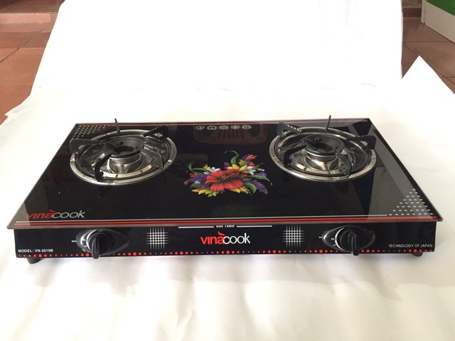 Bếp Gas đôi dương kính Vinacook bảo hành 5 năm