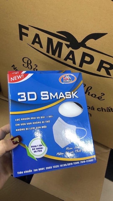 Khẩu trang 3d Smask 1 chiếc