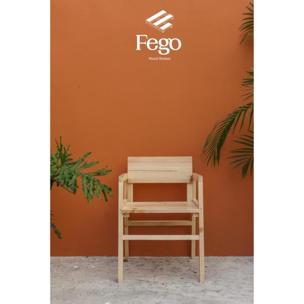 (Xưởng Bán ) Ghế làm việc gỗ thông Fego/ Ghế sofa có tay tựa