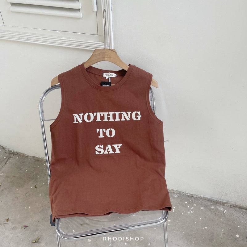 Tanktop Nam Nothing To Say 3335 RHODISHOP