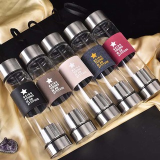 Bình Thủy Tinh Pha Trà - Lọc Trà - Đựng Nước Bền Đẹp 450ml