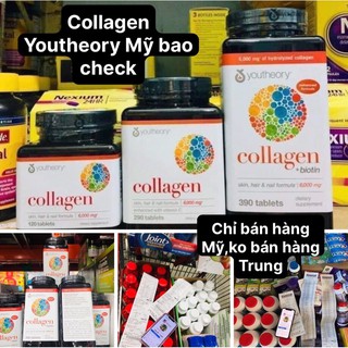 [CHỈ BÁN HÀNG MỸ] COLLAGEN MỸ YOTHEORY TYPE 1 2 3 MỸ [SẴN][BAO CHECK][FREESHIP]