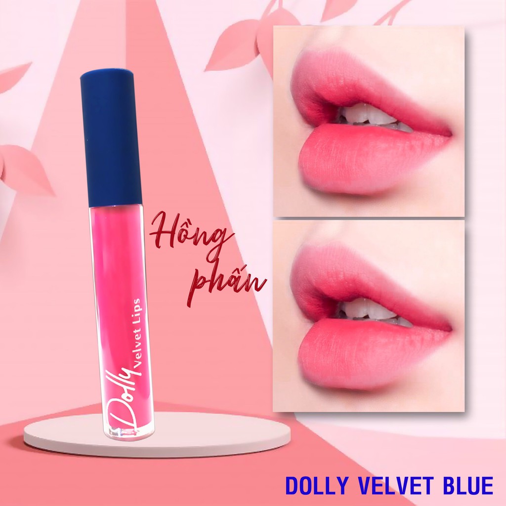[Hồng Phấn ]Son Cao Cấp Dolly Lips Blue Classic 2020 Màu Hồng Phấn Ngọt Ngào Mềm Mịn Như Nhung | BigBuy360 - bigbuy360.vn