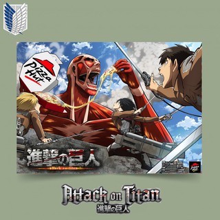 Poster Anime Attack On Titan Dán Tường Trang Trí