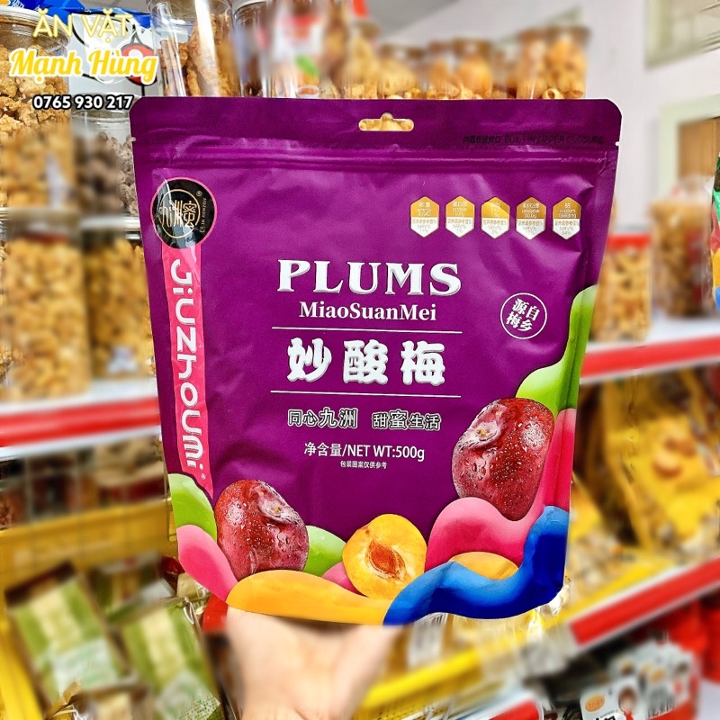 Ô mai Plums gói 500g siêu ngon